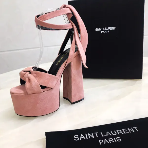 YSL BIANCA SANDALS IN SMOOTH LEATHERY